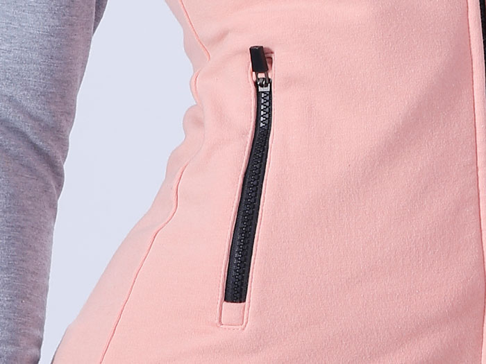 slim fit ladies sweatshirts zip-up casual-style for trainning