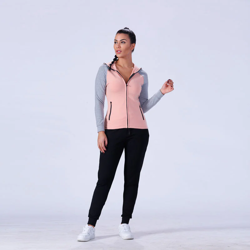 plain ladies hoodies fitness customization