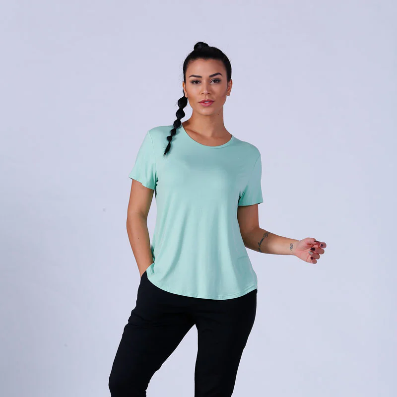 lovely women's t shirts sporting-style yoga room