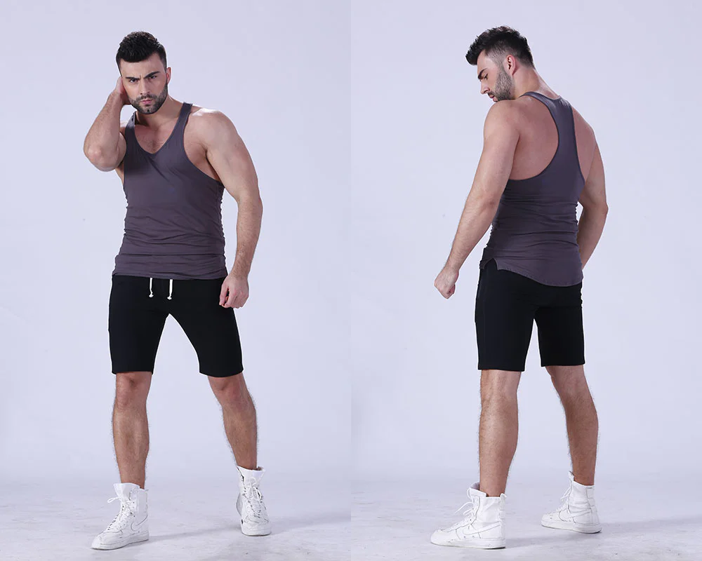 Yufengling solid bodybuilding tank tops fitting-style in gym
