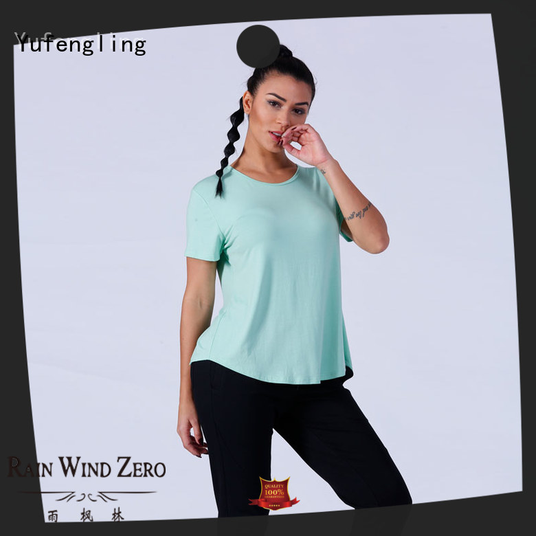 Yufengling color female t shirt o-neck yoga room