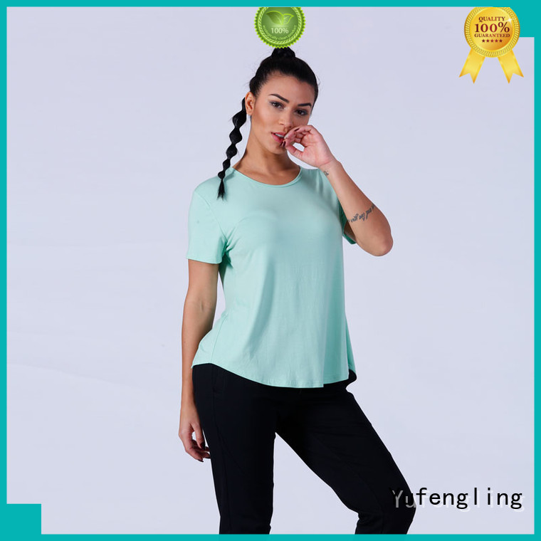 Yufengling stunning gym t shirts for ladies yoga wear