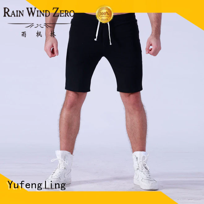 Yufengling plain gym shorts men wholesale for training house