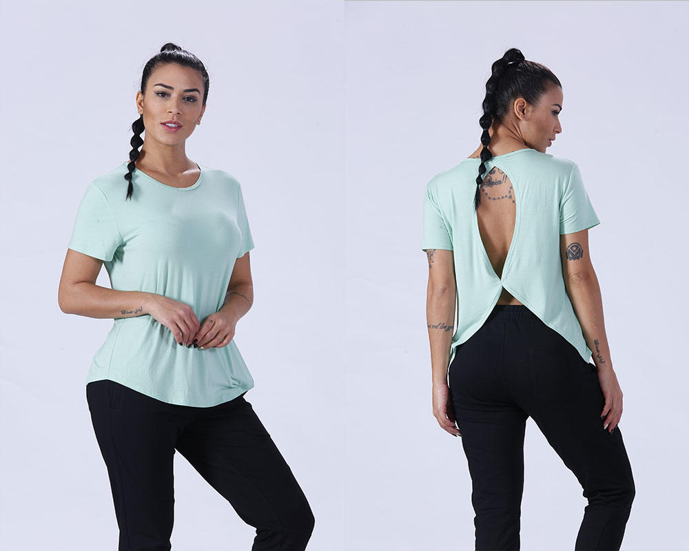 Yufengling stunning gym t shirts for ladies yoga wear-1