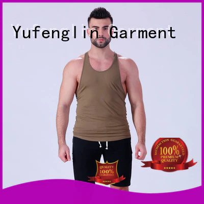 solid mens tank tops quality for sports Yufengling