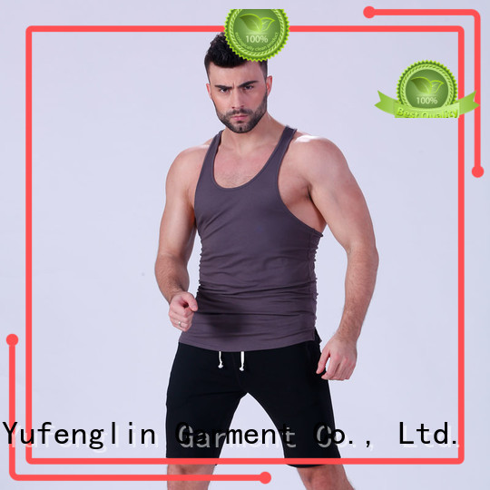 Yufengling solid gym stringer sports-wear fitness centre