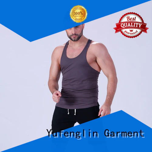 Yufengling durable male tank tops fitness exercise room