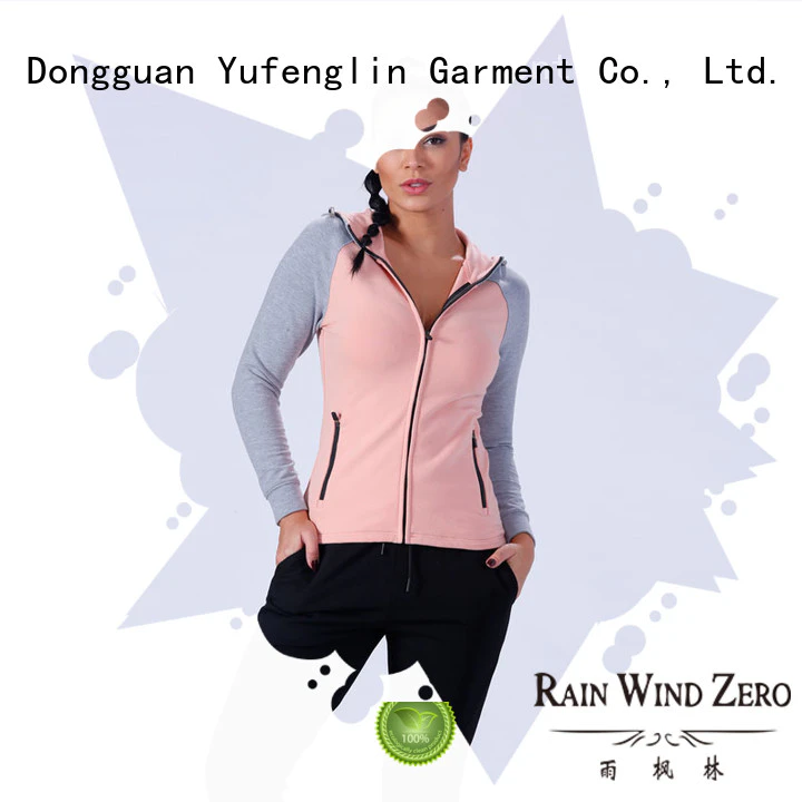 Yufengling color zip up hoodies fitting-style yoga room