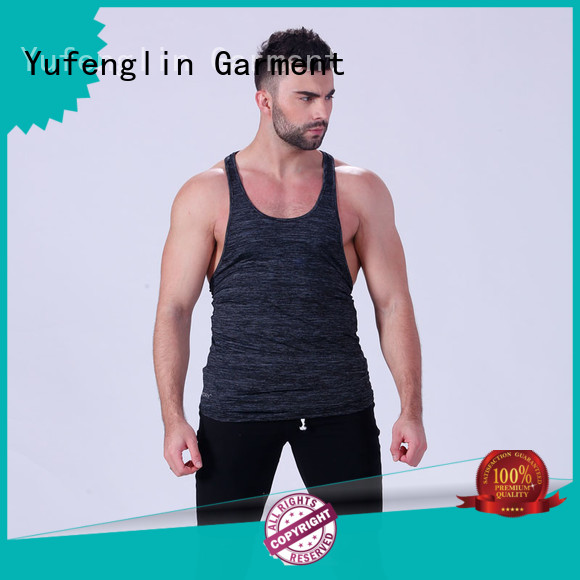 Yufengling solid male tank tops casual-style fitness centre