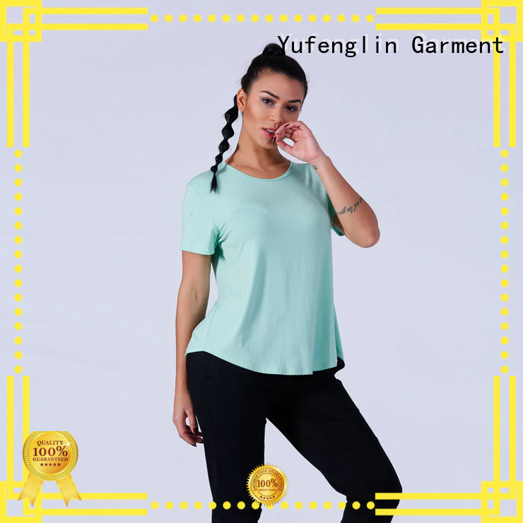 Yufengling yfltp01 t shirts for women yoga wear exercise room