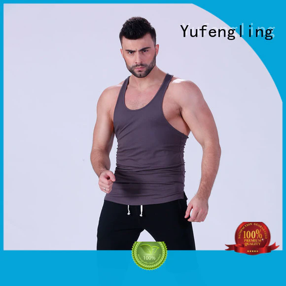 exquisite men stringer sleeveless in gym Yufengling
