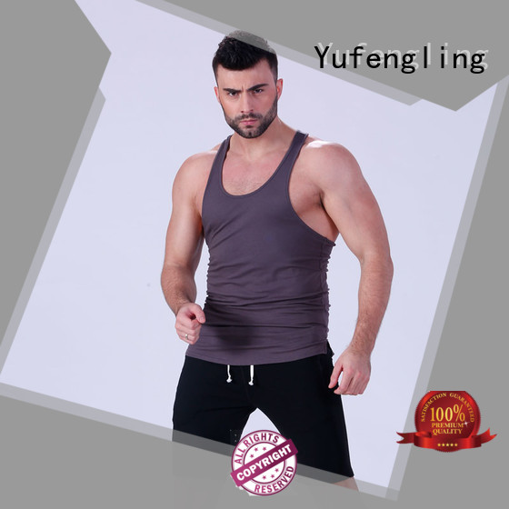 Yufengling gym mens workout tanks fitness exercise room