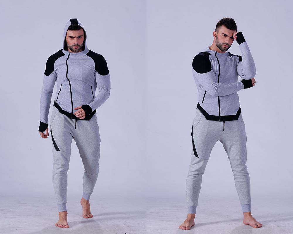 Yufengling solid gym hoodie long-sleeve suitable style