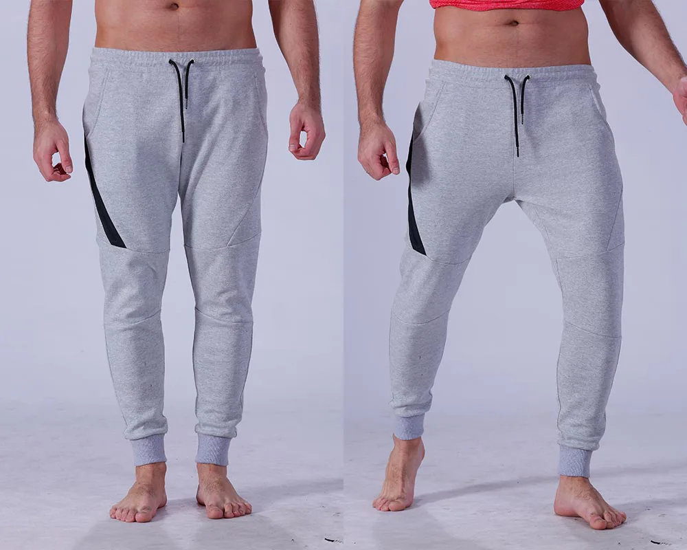 Yufengling awesome men's grey jogger pants breathable for sports