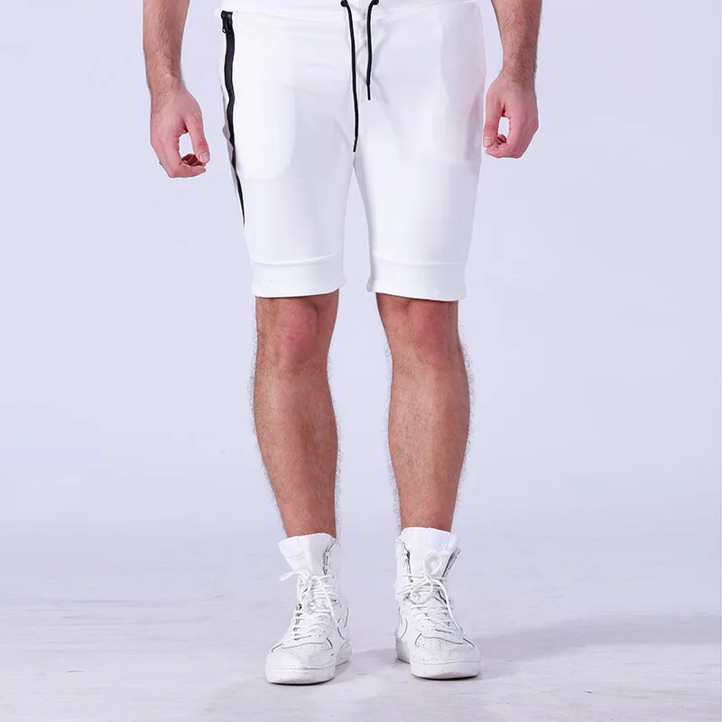 Wholesale plain blank cotton men gym sport running shorts YFLSTM02
