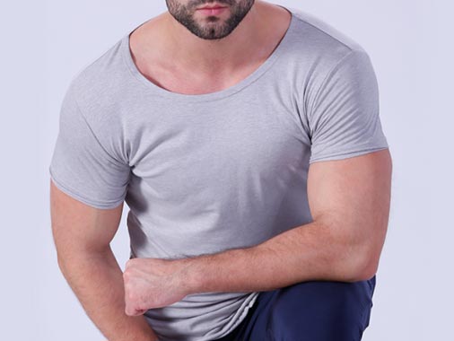 newly plain t shirts for men style in different color for training house-3