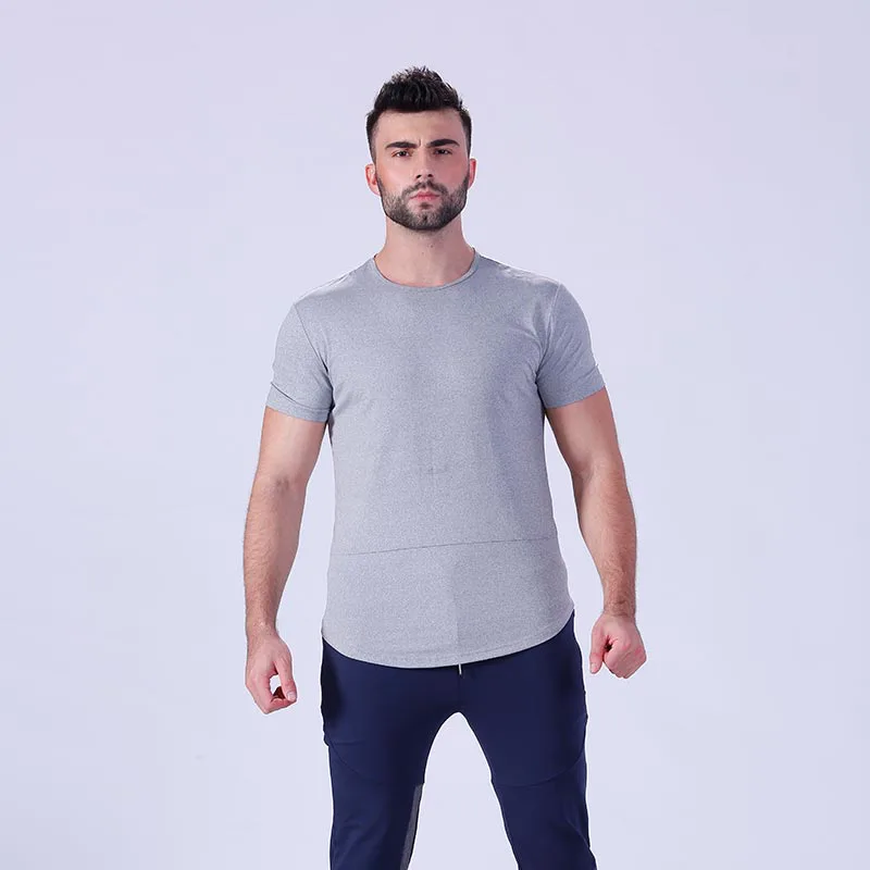 Custom shirts mens blank tee workout fitness clothing gym t shirt  YFLTSM01