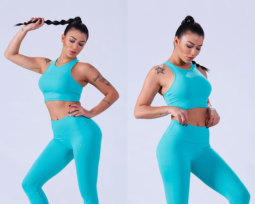 Yufengling fitnesswear seamless leggings pati-color
