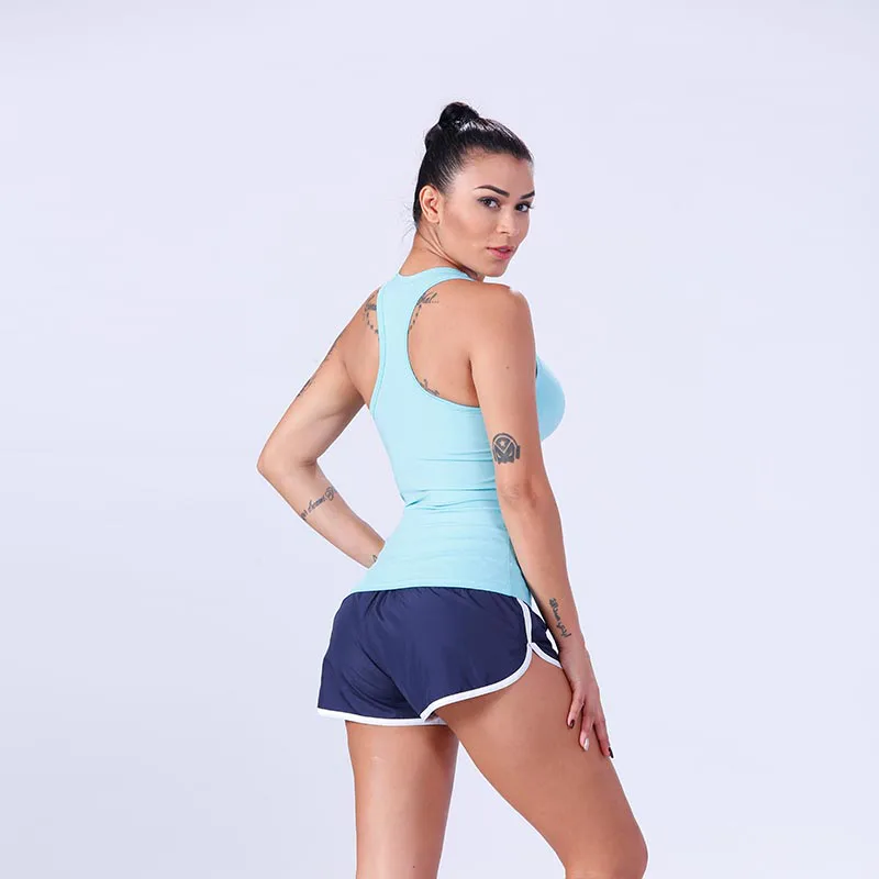 sport ladies tank tops pati-color yogawear