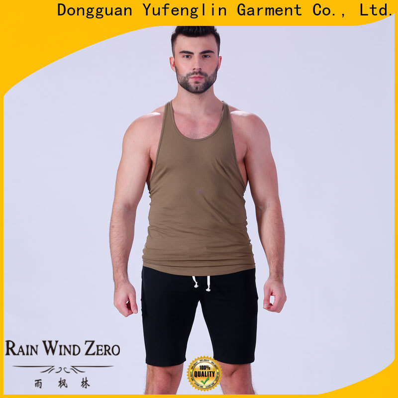 Yufengling cut male tank tops fitting-style yoga room