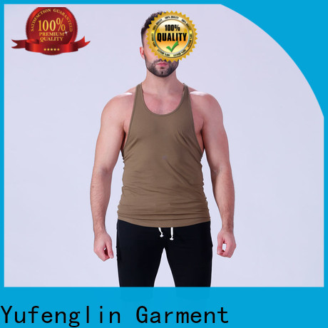 Yufengling loose mens workout tanks tranning-wear gymnasium