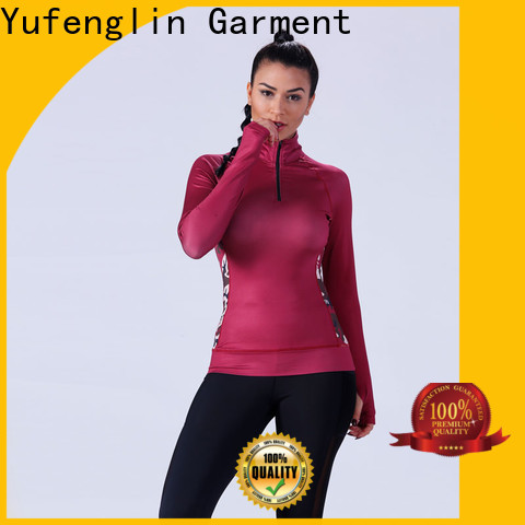 Yufengling crop gym t shirts for ladies in different color suitable style