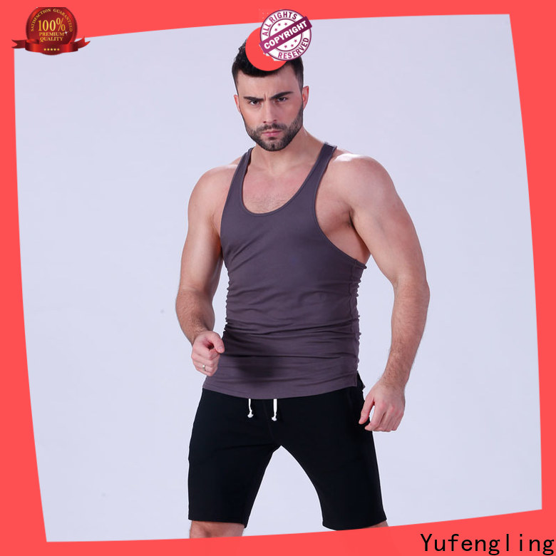 Yufengling solid custom tank tops wholesale exercise room