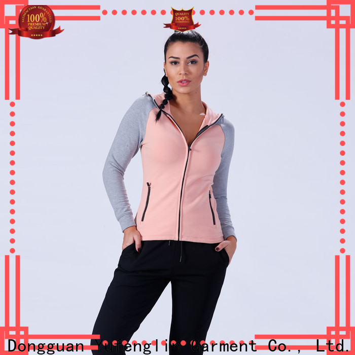 Yufengling comfortable ladies hoodies sports-wear workout