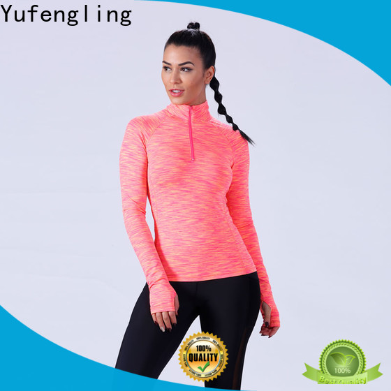 Yufengling customized gym t shirts for ladies sporting-style yoga room
