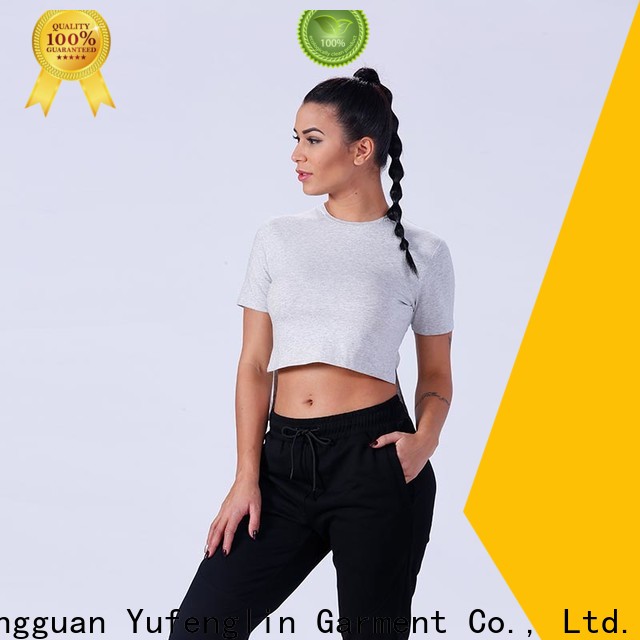 Yufengling short t shirts for women fitting-style for training house