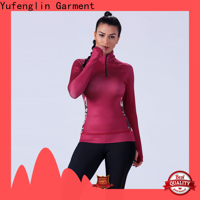 Yufengling yfltp01 female t shirt yoga wear exercise room