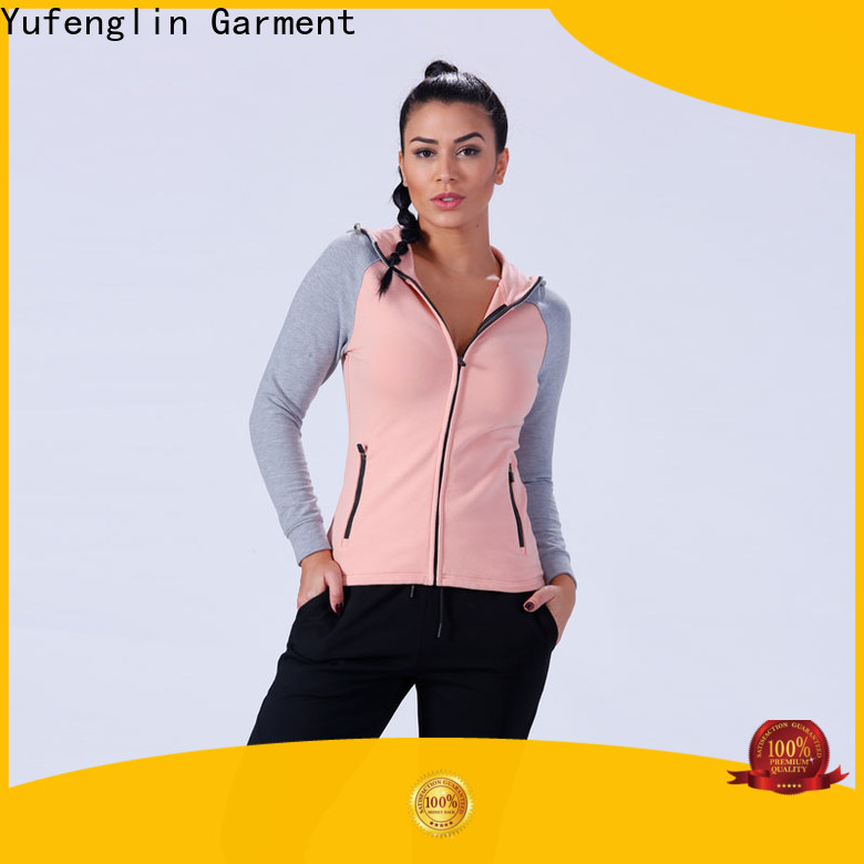 Yufengling women gym hoodies womens wholesale workout