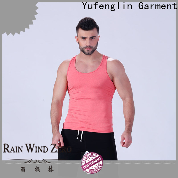 Yufengling tops male tank tops sports-wear gymnasium
