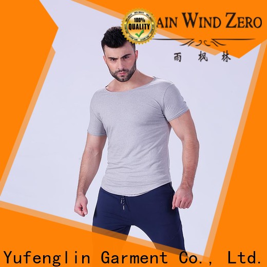 Yufengling new-arrival plain t shirts for men o-neck for training house