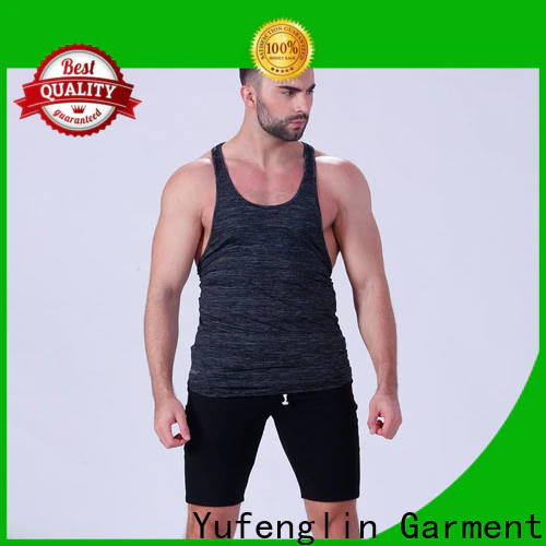 Yufengling quality gym tank tops mens in gym