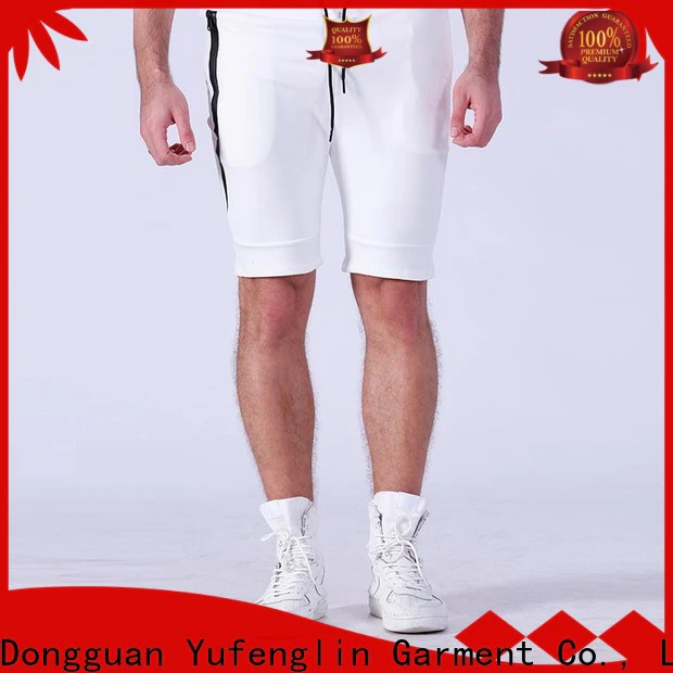 Yufengling quality gym shorts men in different color for training house