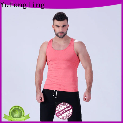 solid male tank tops men fitness gymnasium