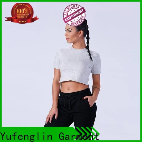 Yufengling comfortable gym t shirts for ladies fitting-style colorful