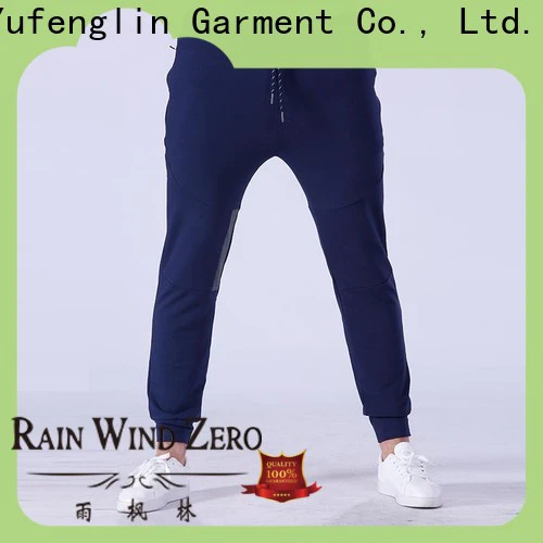 Yufengling slim men's grey jogger pants wrinkle free gymnasium