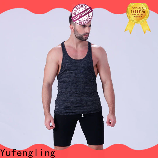 Yufengling solid bodybuilding tank tops fitness for trainning