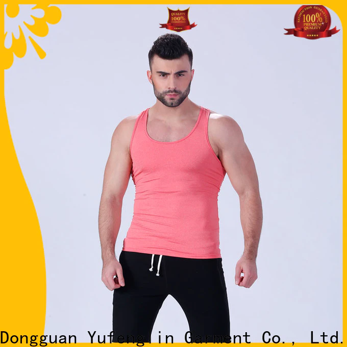 Yufengling tops gym tank tops mens tranning-wear yoga room