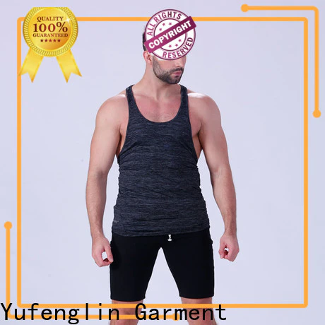Yufengling tops mens workout tanks tranning-wear gymnasium
