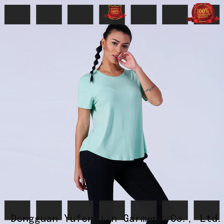 Yufengling lovely gym t shirts for ladies casual-style for training house