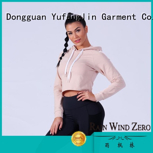 fitness long hoodie womens top customization Yufengling