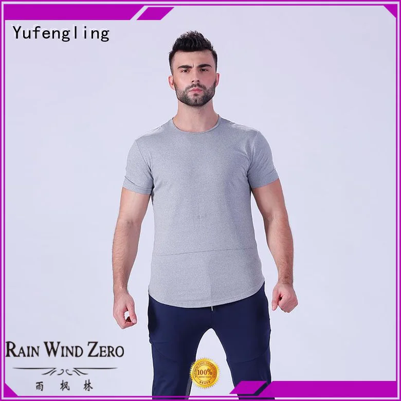 Yufengling style plain t shirts for men wholesale in gym