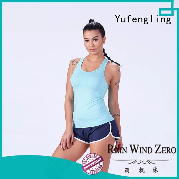Yufengling sport female tank top gym shorts for trainning