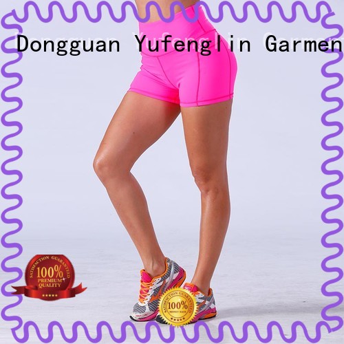 Yufengling lovely ladies gym shorts wholesale colorful