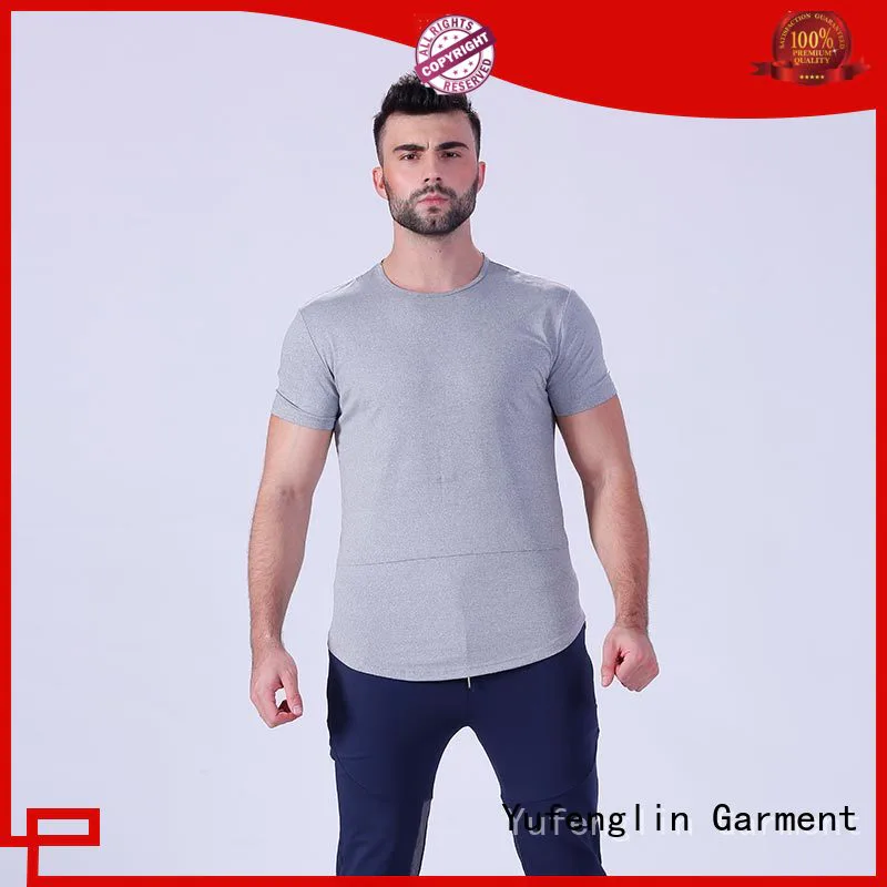 Yufengling tee plain t shirts for men in different color gymnasium