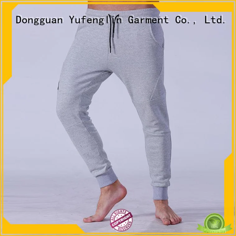Yufengling newly men's grey jogger pants yoga room