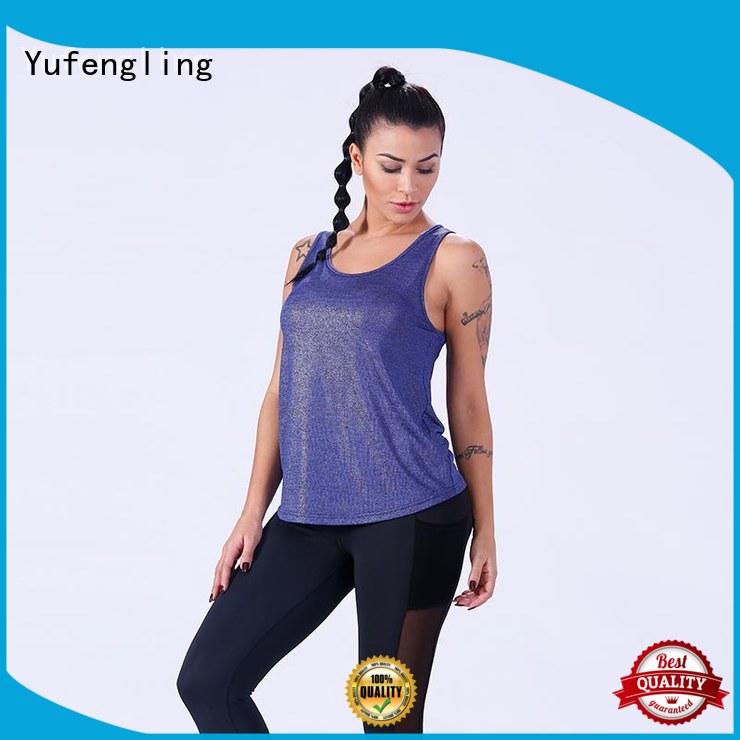 Yufengling gym ladies singlet tops yoga wear exercise room